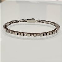 Bracciale John Richmond Donna Tennis Lab in Titanio Diamante Lab Grown 2.40 Ct JRTW16WW - JRTW16WW